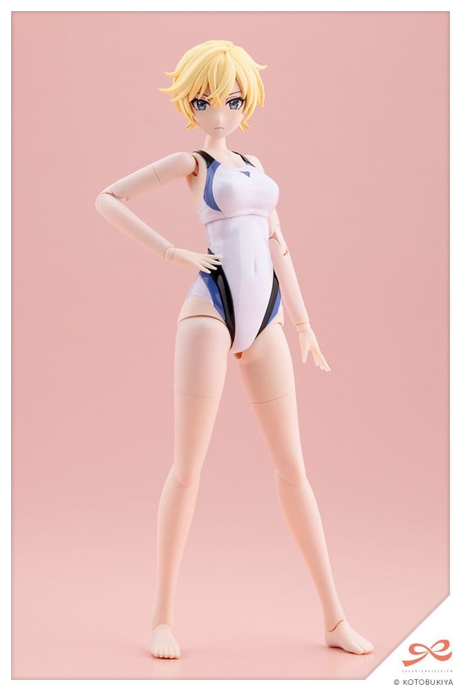 Sousaishojoteien Plastic Model 1/10 Rui Saotome Touou High School Competitive Swimsuit Dreaming Style White Dolphin 16 cm DS Modellismo Sousaishojoteien Plastic Model scala 1/10