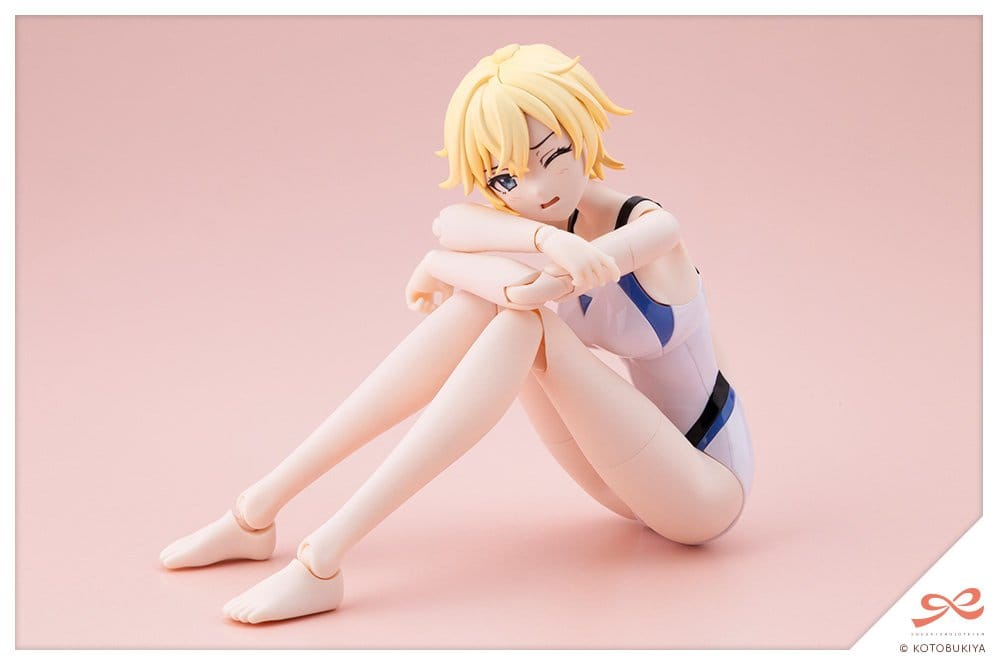 Sousaishojoteien Plastic Model 1/10 Rui Saotome Touou High School Competitive Swimsuit Dreaming Style White Dolphin 16 cm DS Modellismo Sousaishojoteien Plastic Model scala 1/10