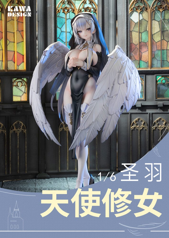 Statua Original Character PVC 1/6 Angel Sister Holy Wing Normal Edition 28 cm DS Modellismo Statua Original Character PVC scala 1/6