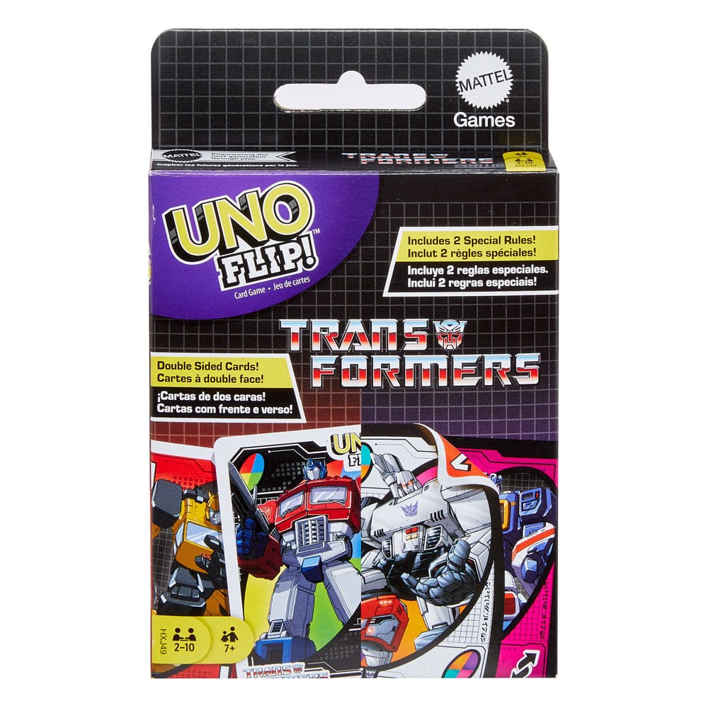 Gioco di carte Transformers Uno Flip! DS Modellismo Gioco di carte Transformers Uno Flip! Mattel