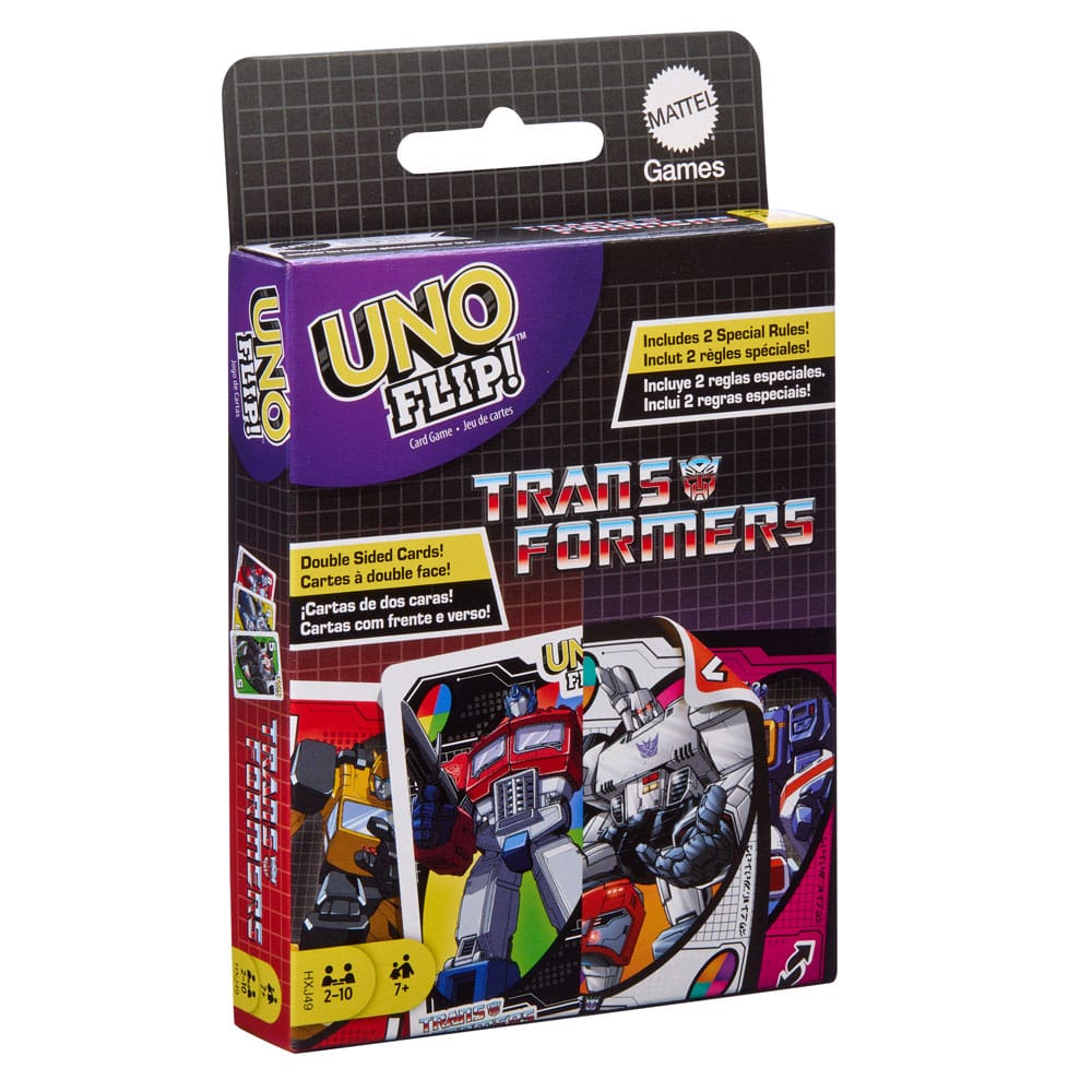 Gioco di carte Transformers Uno Flip! DS Modellismo Gioco di carte Transformers Uno Flip! Mattel