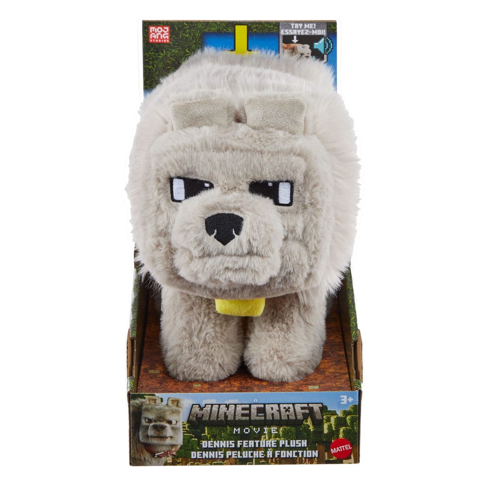 Peluche A Minecraft Movie Dennis the Wolf 20 cm DS Modellismo Peluche A Minecraft Movie Dennis Wolf Mattel