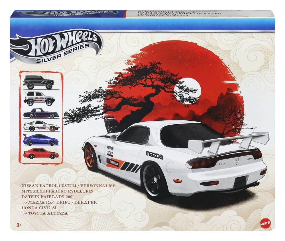 Hot Wheels Silver Series Die-Cast Vehicle 6-Pack 1/64 Streets of Japan DS Modellismo Hot Wheels Silver Series Die-Cast scala 1/64