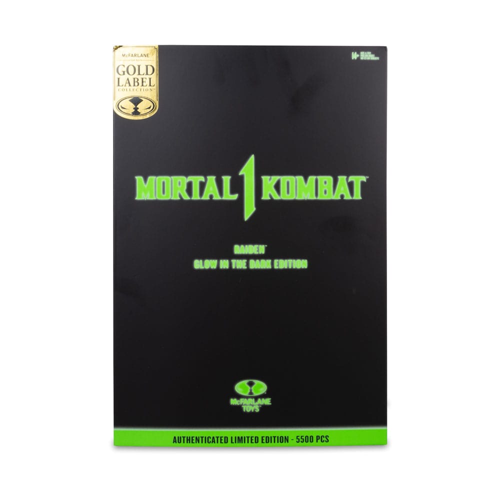 Mortal Kombat Action Figure Glow in the Dark Edition Raiden (Gold Label) 18 cm DS Modellismo Mortal Kombat Action Glow in Dark Raiden