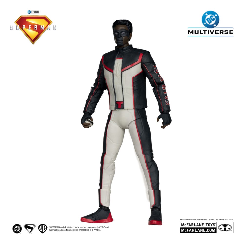 Superman (2025) DC Multiverse Deluxe Theatrical Edition Action Figure Mr. Terrific (Red Platinum Edition) 18 cm DS Modellismo Superman (2025) Dc Multiverse Deluxe