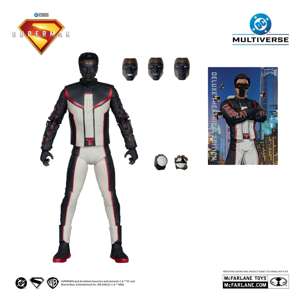 Superman (2025) DC Multiverse Deluxe Theatrical Edition Action Figure Mr. Terrific (Red Platinum Edition) 18 cm DS Modellismo Superman (2025) Dc Multiverse Deluxe