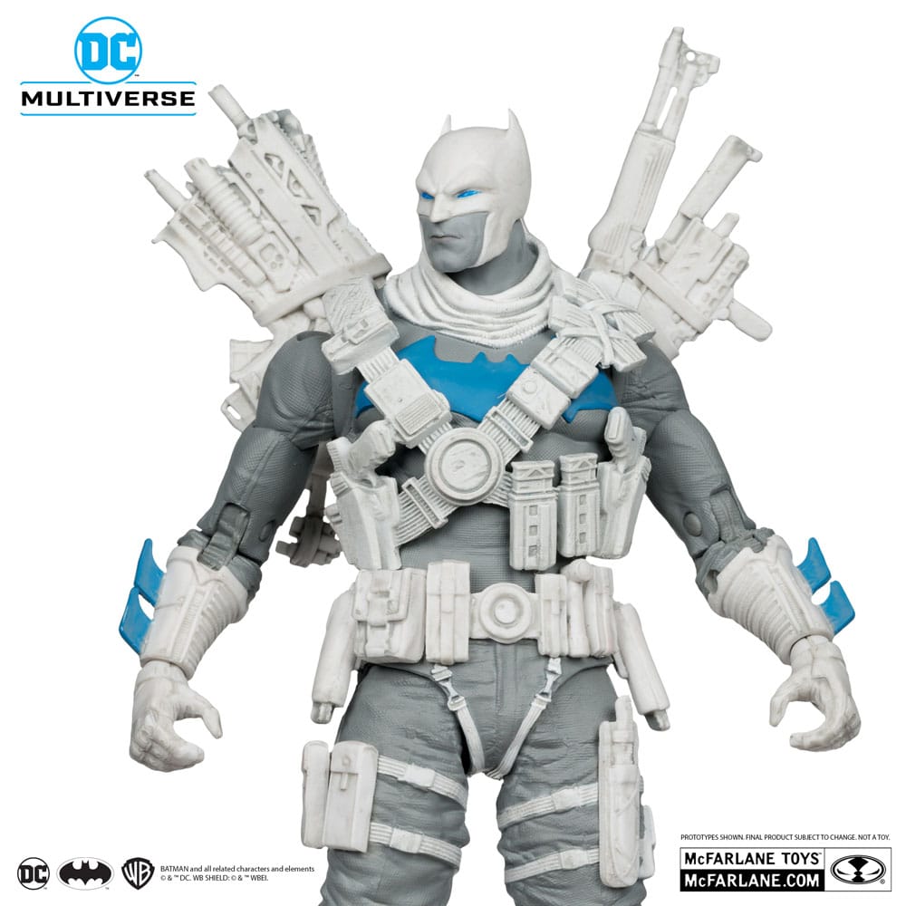 DC Multiverse Action Figure The Grim Knight (Dark Nights Metal) (Black & White Accent Edition) (Gold Label) 18 cm DS Modellismo Dc Multiverse Action Grim Knight