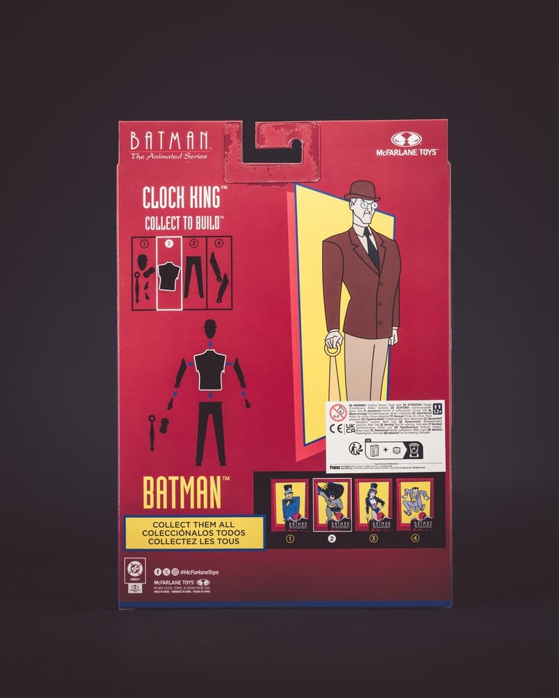 Batman: The Animated Series DC Direct Build-A Action Figures Wave 7 Batman (Alternate Expressions) (Platinum Edition) 15 cm DS Modellismo Batman: Animated Dc Direct Build-A Action