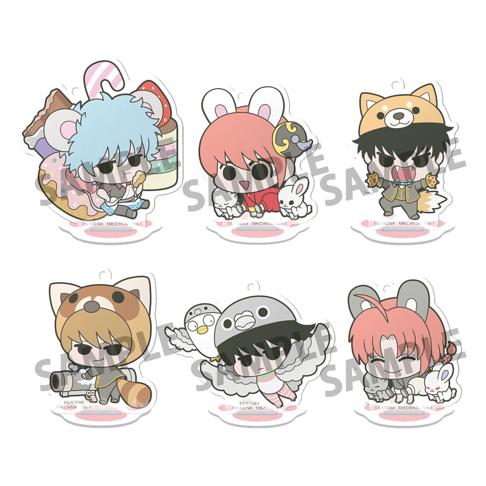 Gintama Acrylic Figure Prince Hata & Animal Paradise 6 cm Display (6) DS Modellismo Gintama Acrylic Prince Hata & Animal