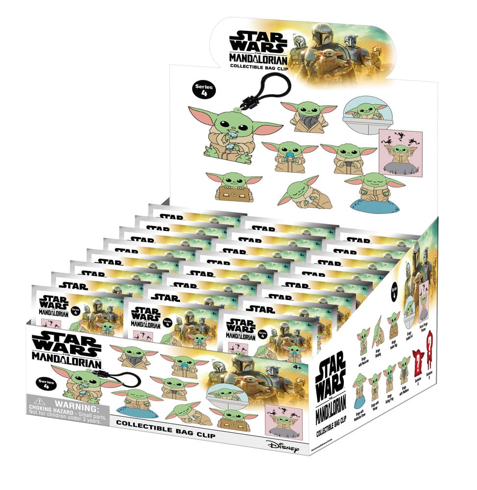 Clip ferma sacchetti Star Wars 3D Foam Best of Grogu Series 1 Display (24) DS Modellismo Clip ferma sacchetti Star Wars 3D Foam Best