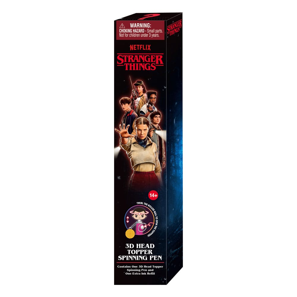 Penna Stranger Things 3D Head Topper Spinning Pen DS Modellismo Penna Stranger Things 3D Head Topper