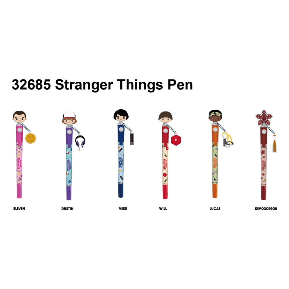 Penna Stranger Things 3D Head Topper Spinning Pen DS Modellismo Penna Stranger Things 3D Head Topper