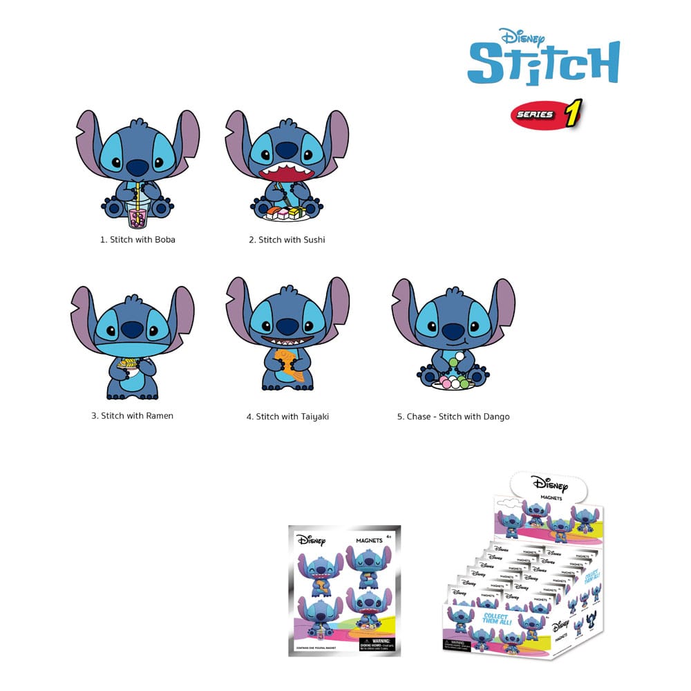 Calamita Lilo & Stitch Stitch Series 1 Display (12) DS Modellismo Calamita Lilo & Stitch Stitch 1 Display (12)