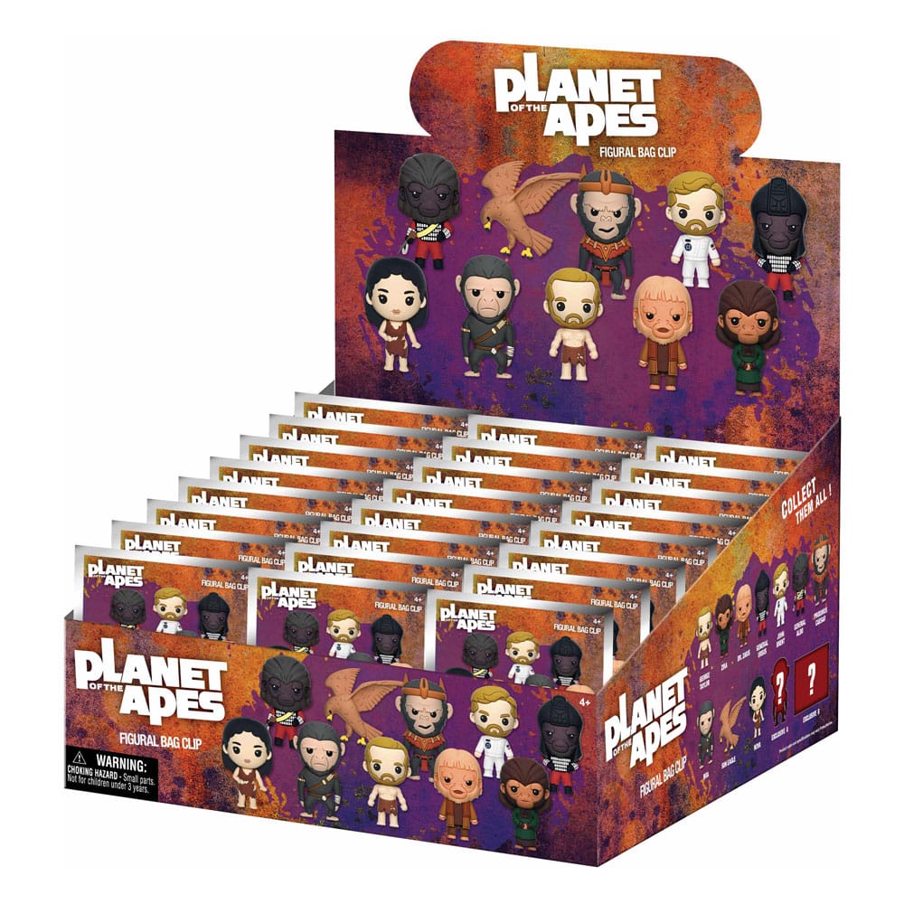 Clip ferma sacchetti Planet of the Apes 3D Foam Series 1 Display (24) DS Modellismo Clip ferma sacchetti Planet Apes 3D Foam 1