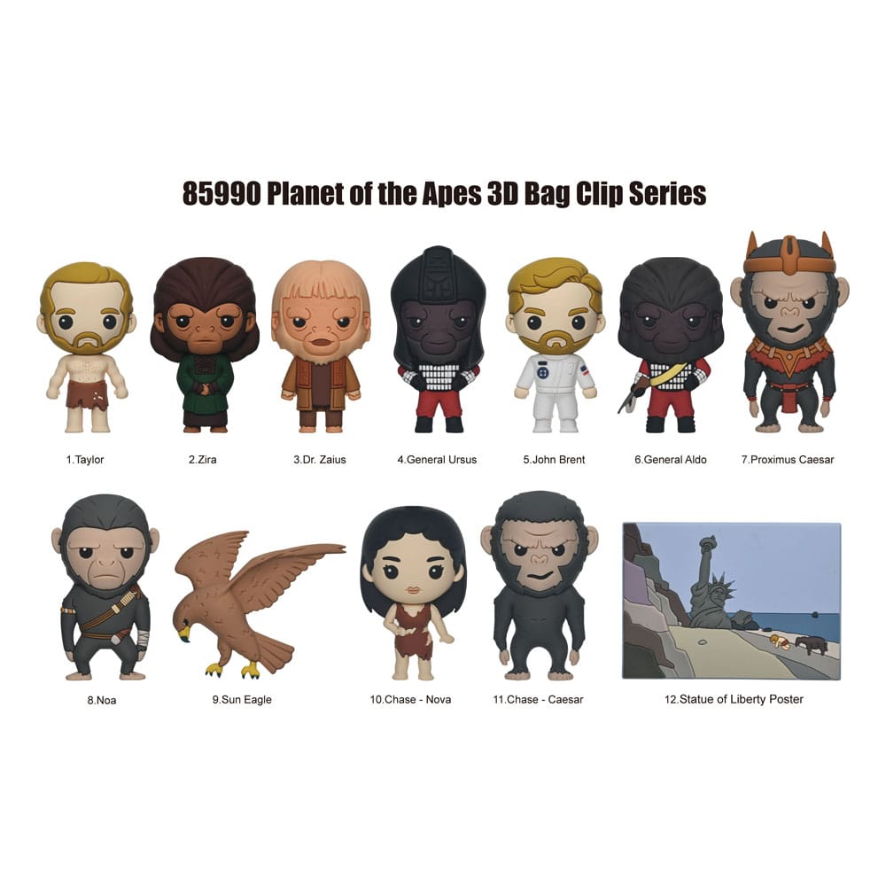 Clip ferma sacchetti Planet of the Apes 3D Foam Series 1 Display (24) DS Modellismo Clip ferma sacchetti Planet Apes 3D Foam 1
