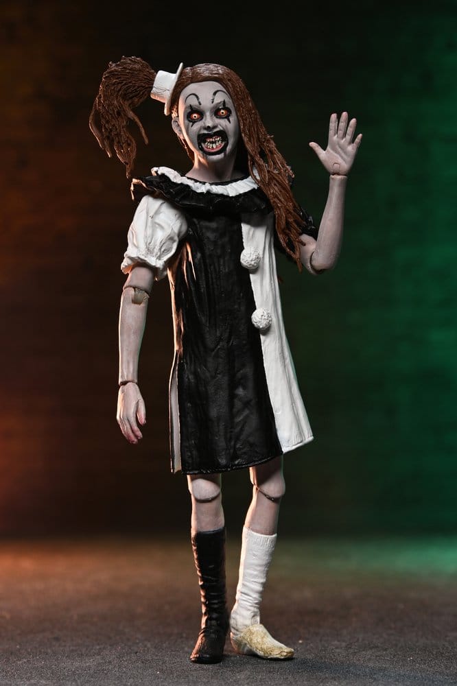 Terrifier 2 2-Pack Action Figures Ultimate Art the Clown & Little Pale Girl 18 cm DS Modellismo Terrifier Action Ultimate Art Clown & Little