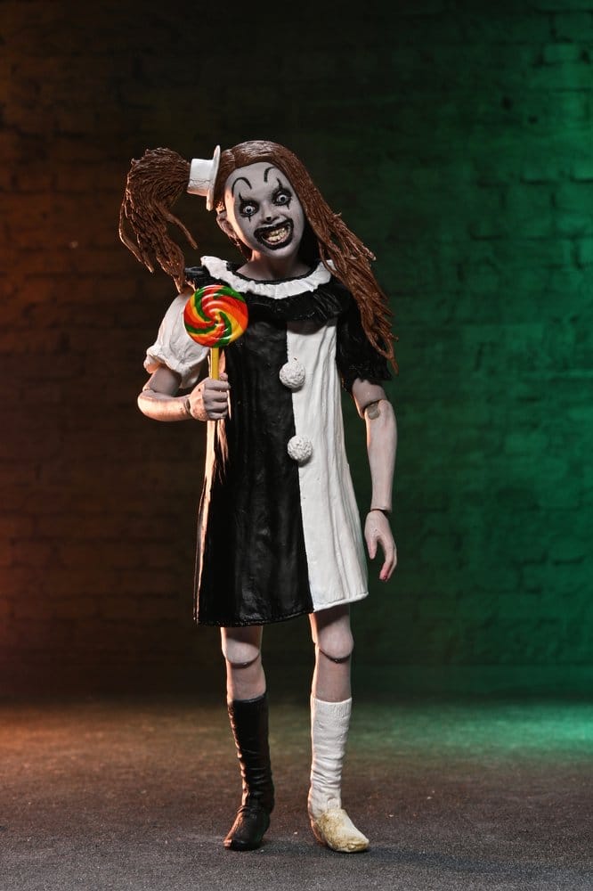 Terrifier 2 2-Pack Action Figures Ultimate Art the Clown & Little Pale Girl 18 cm DS Modellismo Terrifier Action Ultimate Art Clown & Little