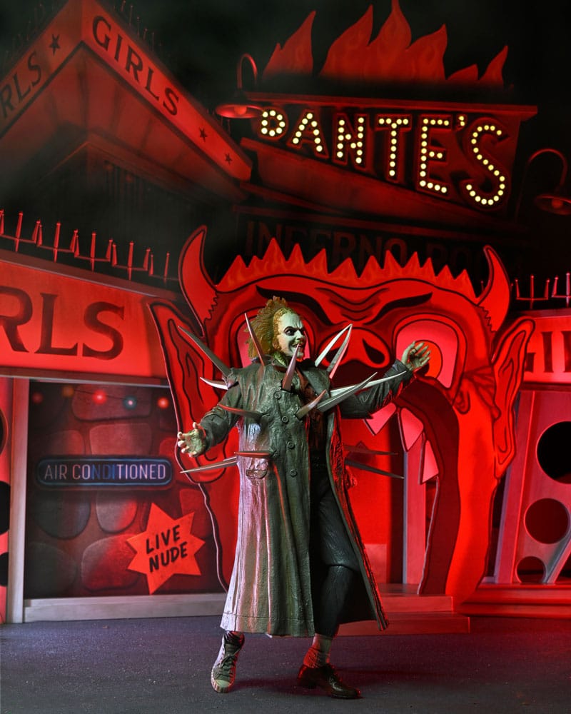Beetlejuice (1988) Diorama Trenchcoat with Spikes Inferno Room Deluxe Set DS Modellismo Beetlejuice (1988) Diorama Trenchcoat