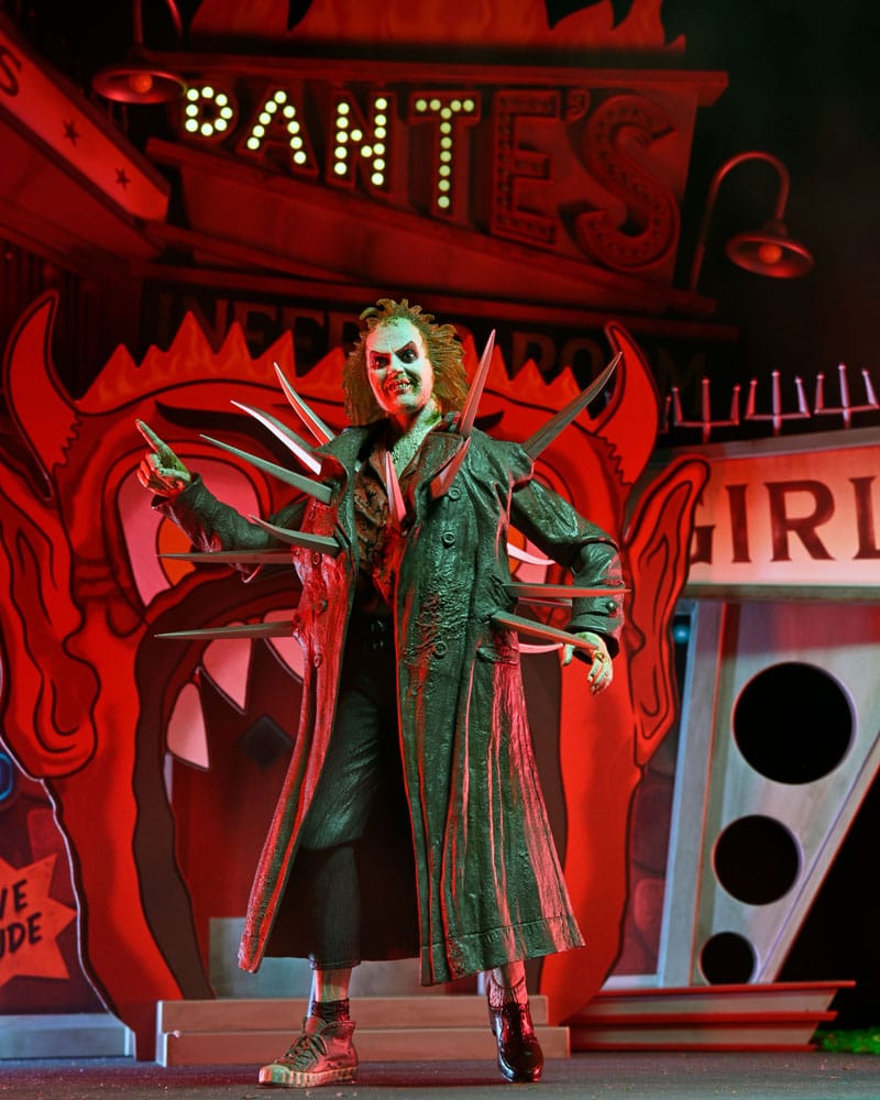 Beetlejuice (1988) Diorama Trenchcoat with Spikes Inferno Room Deluxe Set DS Modellismo Beetlejuice (1988) Diorama Trenchcoat