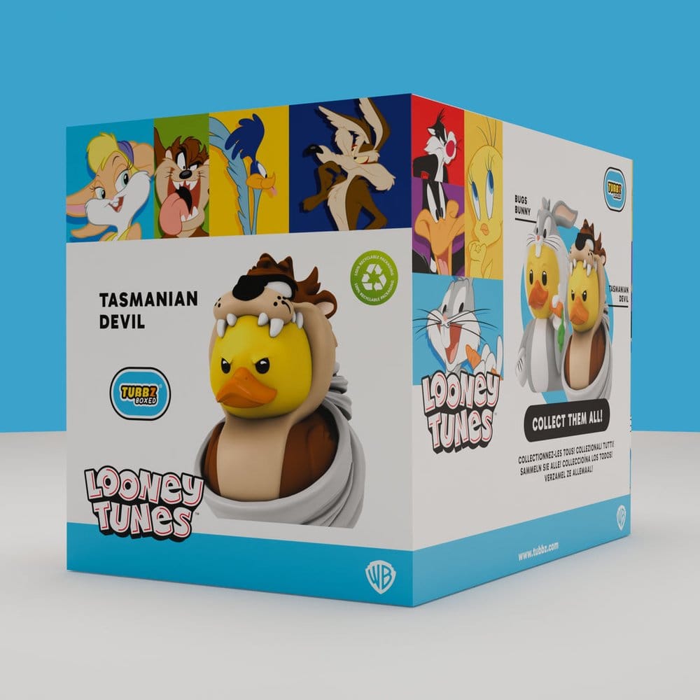 Looney Tunes Tubbz PVC Figure Taz Tasmanian Devil Boxed Edition 10 cm DS Modellismo Looney Tunes Tubbz Taz Tasmanian Devil Boxed