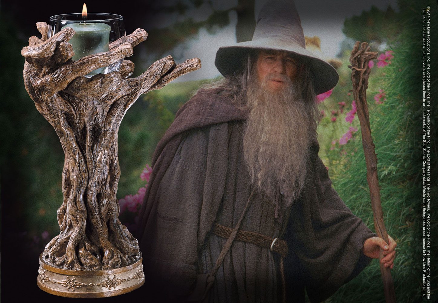 Porta candele Il Signore degli Anelli Gandalf the Grey 23 cm DS Modellismo Porta candele Il Signore degli Anelli