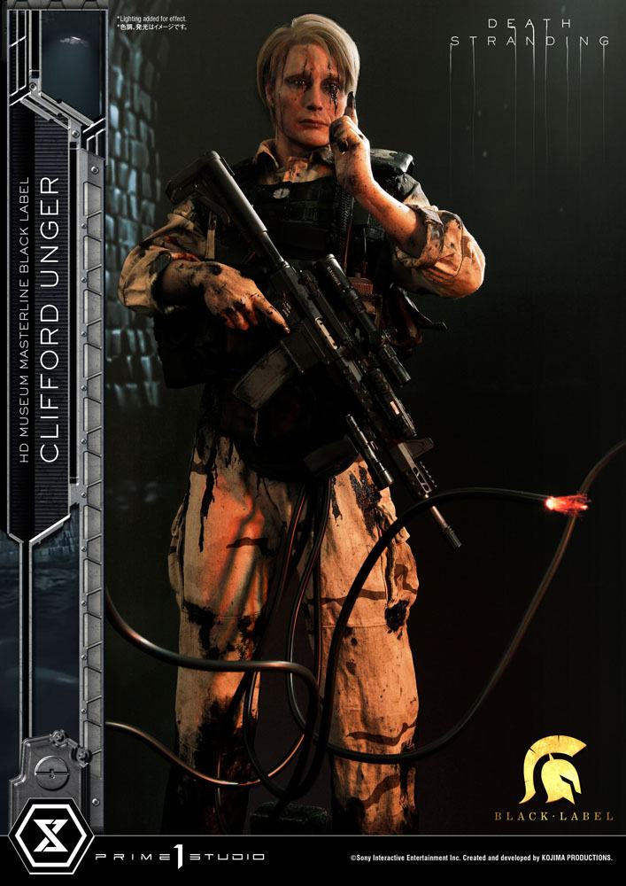 Statua Death Stranding 1/2 Clifford Unger Black Label 103 cm DS Modellismo Statua Death Stranding Clifford scala 1/2