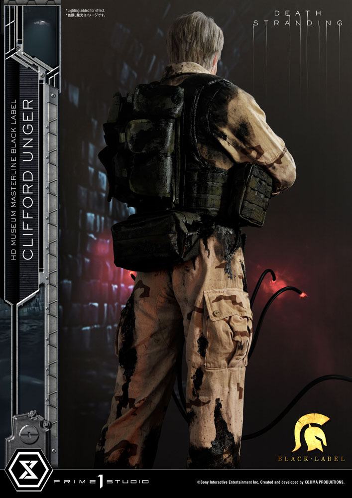 Statua Death Stranding 1/2 Clifford Unger Black Label 103 cm DS Modellismo Statua Death Stranding Clifford scala 1/2