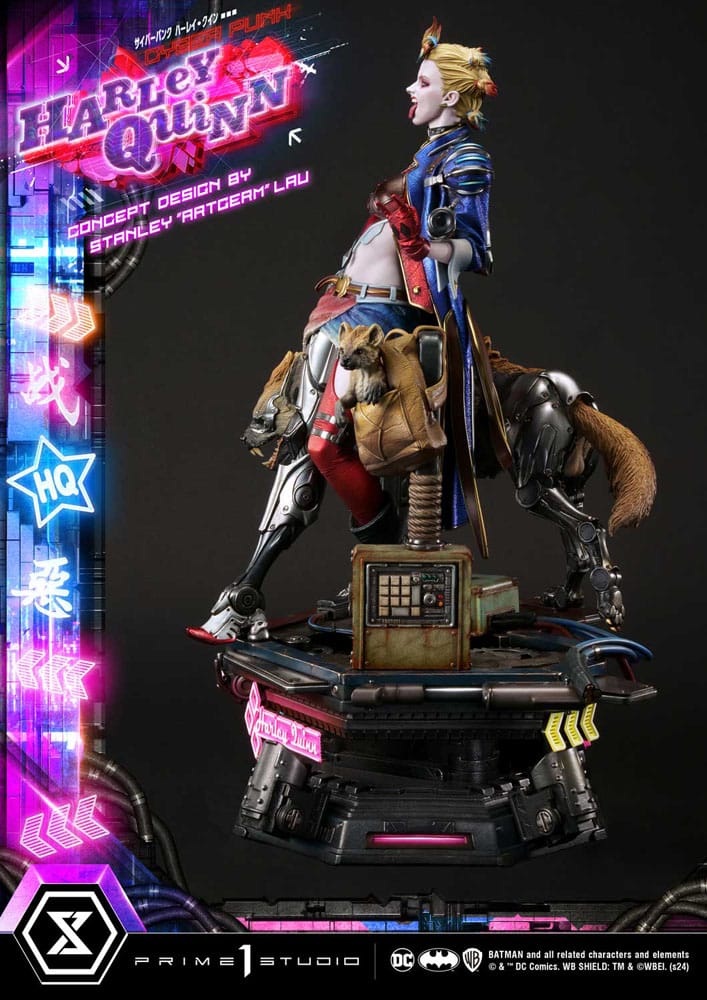 Statua Batman Ultimate Premium Masterline Series Cyberpunk Harley Quinn 60 cm DS Modellismo Statua Batman Ultimate Premium Masterline