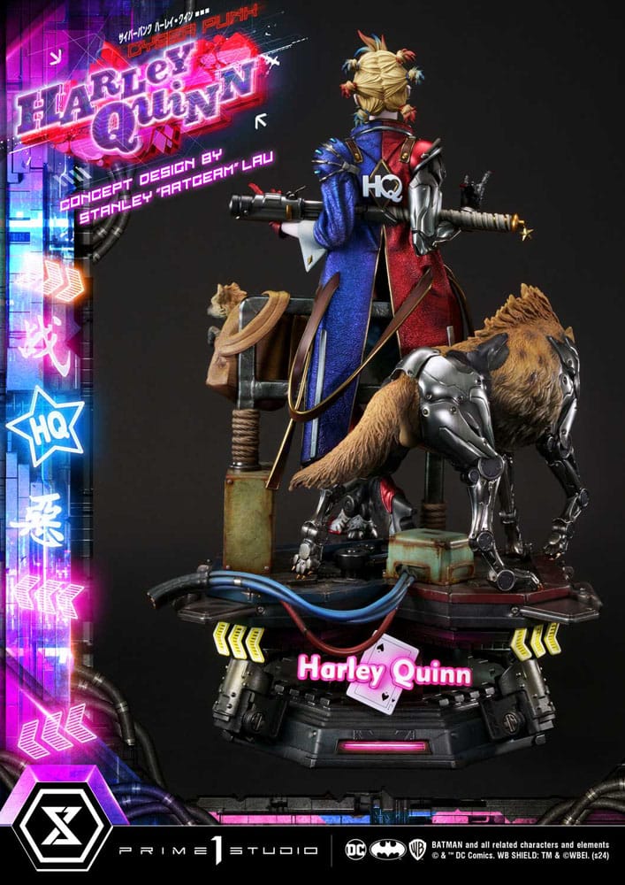 Statua Batman Ultimate Premium Masterline Series Cyberpunk Harley Quinn 60 cm DS Modellismo Statua Batman Ultimate Premium Masterline