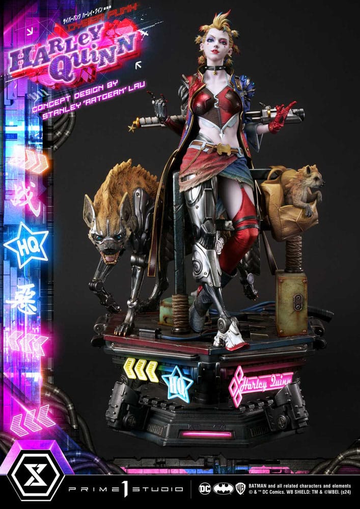 Statua Batman Ultimate Premium Masterline Series Cyberpunk Harley Quinn 60 cm DS Modellismo Statua Batman Ultimate Premium Masterline