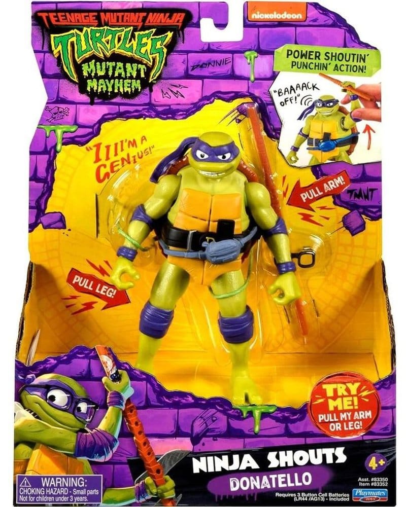 Teenage Mutant Ninja Turtles: Mutant Mayhem Ninja Shouts Action Figure Donatello DS Modellismo Teenage Mutant Ninja Turtles: Mutant Mayhem