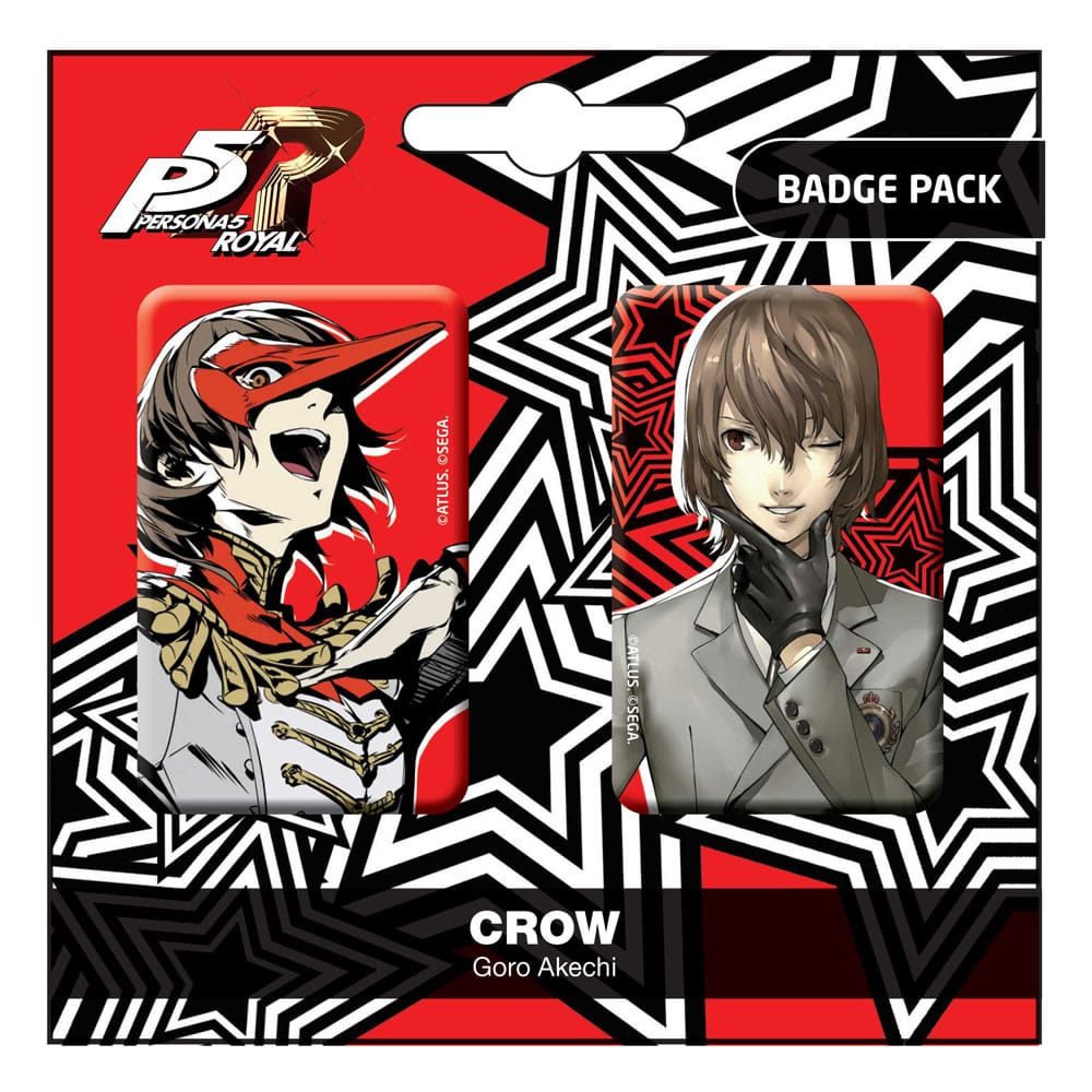 Spilla Persona 5 Royal 2-Pack Crow / Goro Akechi DS Modellismo Spilla Persona 5 Royal Crow / Goro Akechi