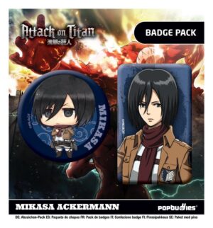 Attack on Titan Badges Mikasa Ackermann