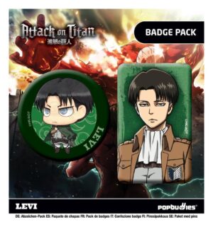 Attack on Titan Badges Levi POPbuddies