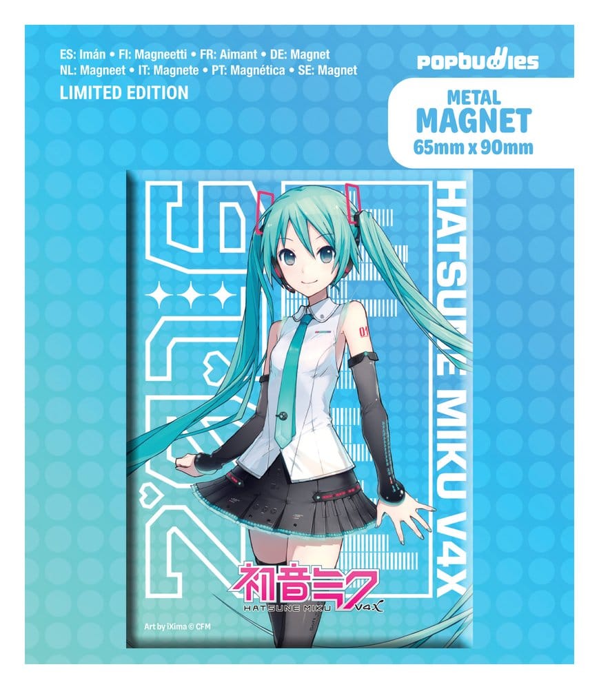 Calamita Hatsune Miku Fridge V4x in metallo DS Modellismo Calamita Hatsune Miku Fridge V4x in metallo