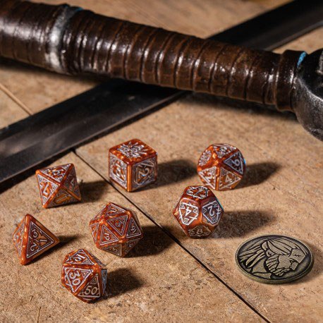 Set di dadi The Witcher Geralt The Monster Slayer (7) DS Modellismo di dadi Witcher Geralt Monster Slayer (7)
