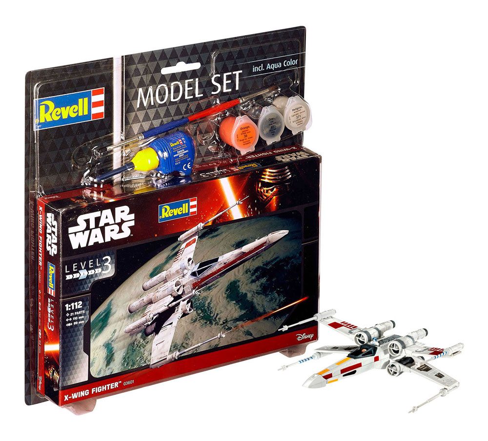 Star Wars Model Kit 1/112 Model Set X-Wing Fighter 11 cm DS Modellismo Star Wars Model Kit Model Set scala 1/112