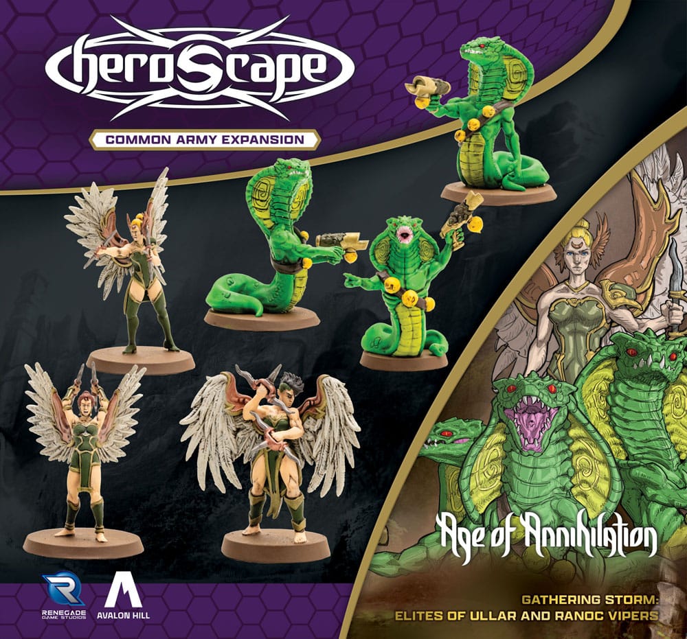 Heroscape Army Expansion Age of Annihilation Elites of Ullar & Ranoc Vipers (Common) *English Version* DS Modellismo Heroscape Army Expansion Age Annihilation