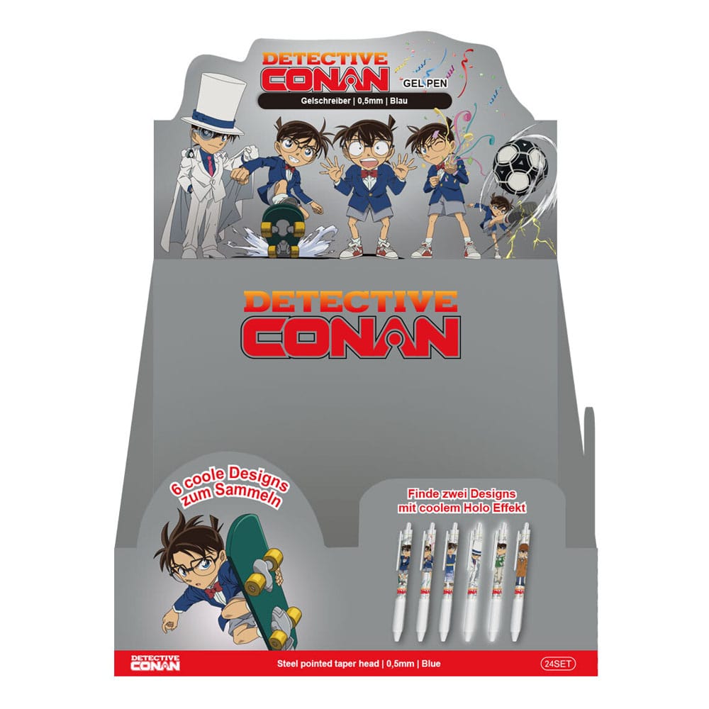 Penna Detective Conan Premium Gel Blind Box Display (24) DS Modellismo Penna Detective Conan Premium Gel Blind Box