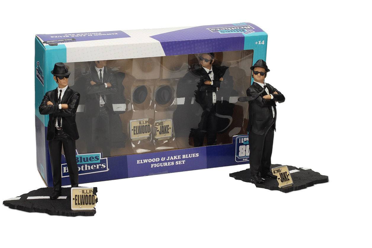 Statua Blues Brothers Movie Icons 2-Pack Jake & Elwood 18 cm DS Modellismo Statua Blues Brothers Movie Icons Jake