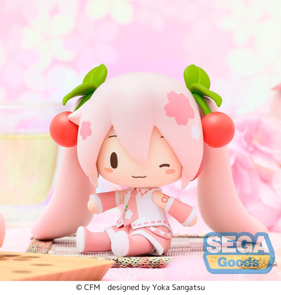 Character Vocal Series 01: Hatsune Miku Fuwa Petit Chibi Figure Sakura Miku 8 cm DS Modellismo Character Vocal 01: Hatsune Miku Fuwa Petit