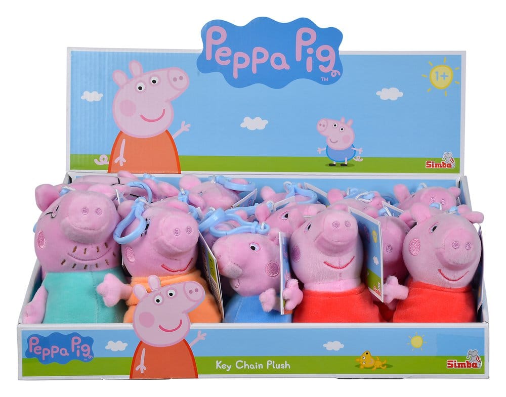 Portachiavi peluche Peppa Pig Display (18) DS Modellismo Portachiavi peluche Peppa Pig Display (18)