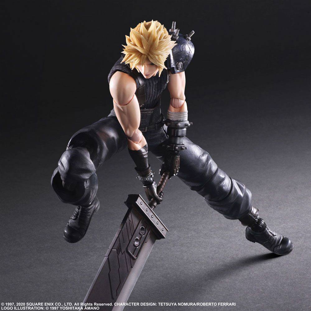 Final Fantasy VII Remake Play Arts Kai Action Figure Cloud Strife Ver. 2 27 cm DS Modellismo Final Fantasy VII Remake Play Arts Kai