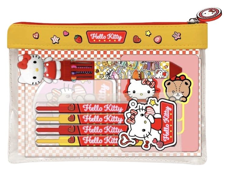 Hello Kitty and Friends Pouch Stationery Set American Diner Version Display (6) DS Modellismo Hello Kitty Friends Pouch Stationery