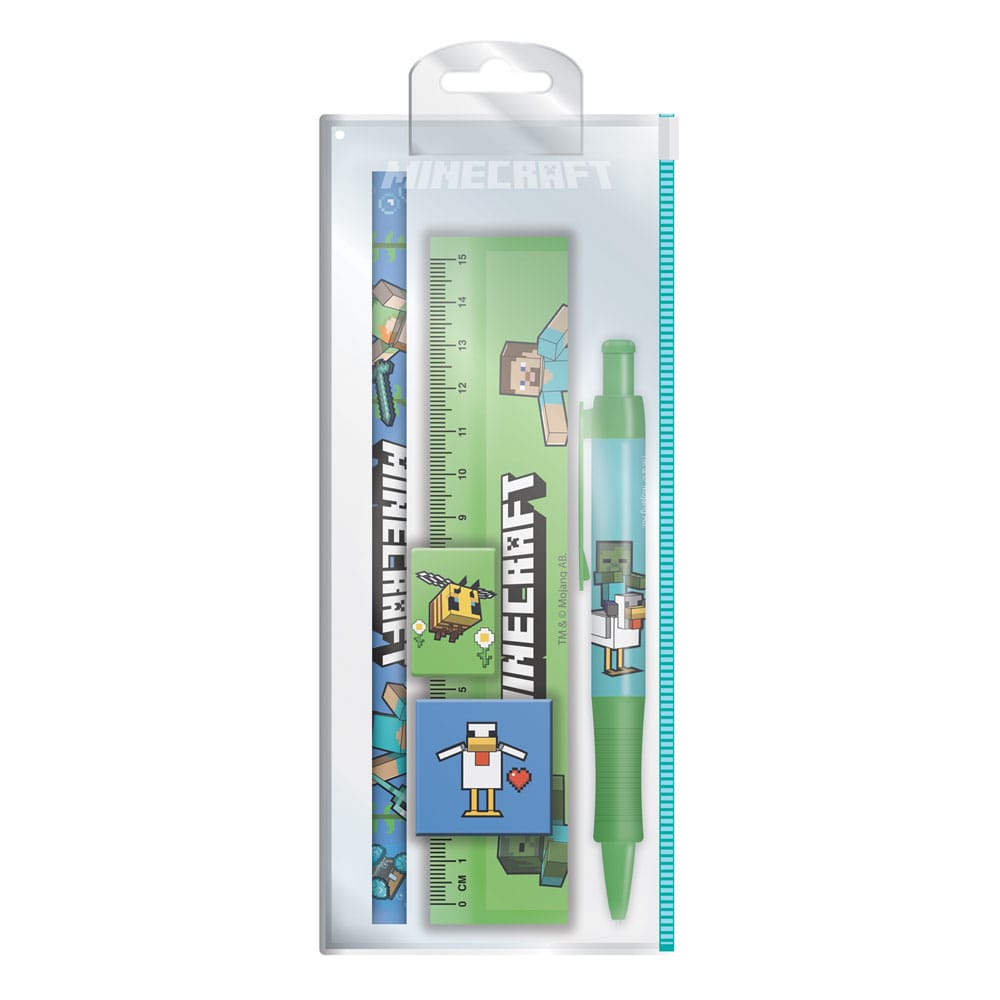 Minecraft 5-Piece Stationery Set DS Modellismo Minecraft 5-Piece Stationery