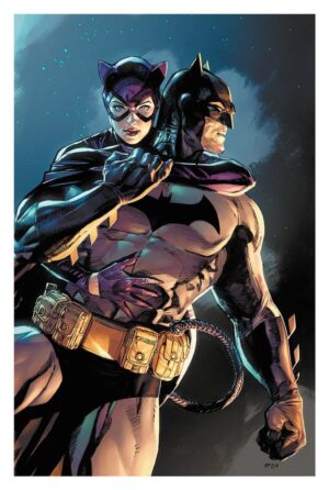 Stampa artistica Dc Comics Batman & Catwoman