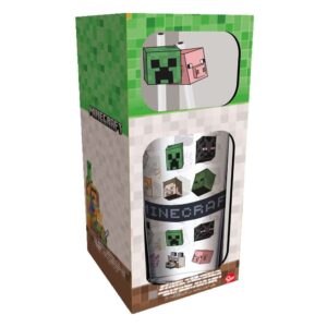Bicchiere termico Minecraft in vetro