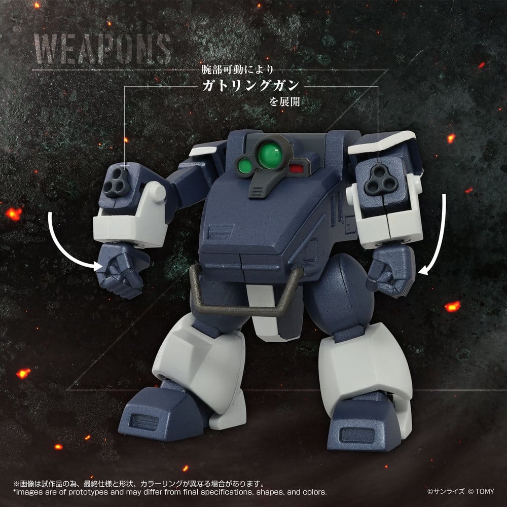 Armored Trooper Votoms Toyrise Action Figure 1/48 AT-08 Zwerg Sand Loader 7 cm DS Modellismo Armored Trooper Votoms Toyrise scala 1/48