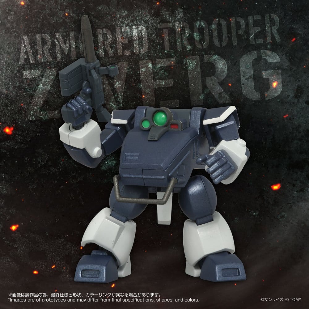 Armored Trooper Votoms Toyrise Action Figure 1/48 AT-08 Zwerg Sand Loader 7 cm DS Modellismo Armored Trooper Votoms Toyrise scala 1/48