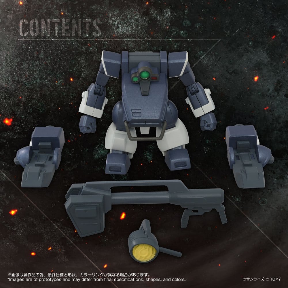 Armored Trooper Votoms Toyrise Action Figure 1/48 AT-09 Zwerg Wetlands Leg 7 cm DS Modellismo Armored Trooper Votoms Toyrise scala 1/48